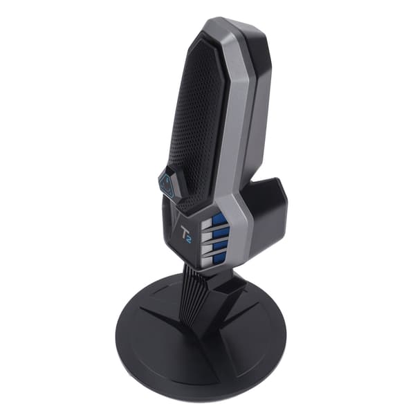 USB-mikrofon roterende 9 tilstande RGB-lys kondensator computer gaming mikrofon med base USB-kabel til sang podcast