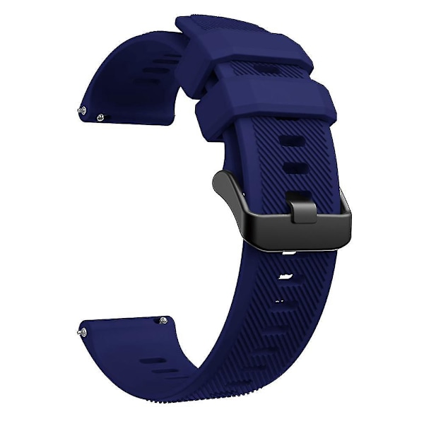 22mm Silikonersättningsarmband för Garmin Venu 2/Vivoactive 4/Forerunner 745 Venu 2 Deep Blue