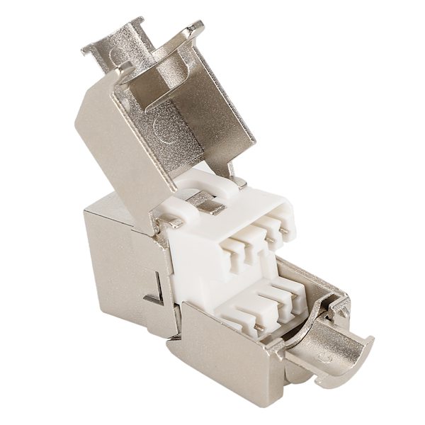 2 kpl koottu puristusvapaa RJ45 verkkomoduulisovitin CAT7 10G naarasliitännällä