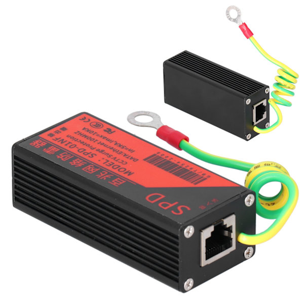 CCTV Overspenningsbeskyttelse AntiThunder-enhet Nettverksavlederbeskytter RJ45 Thunder Preventer