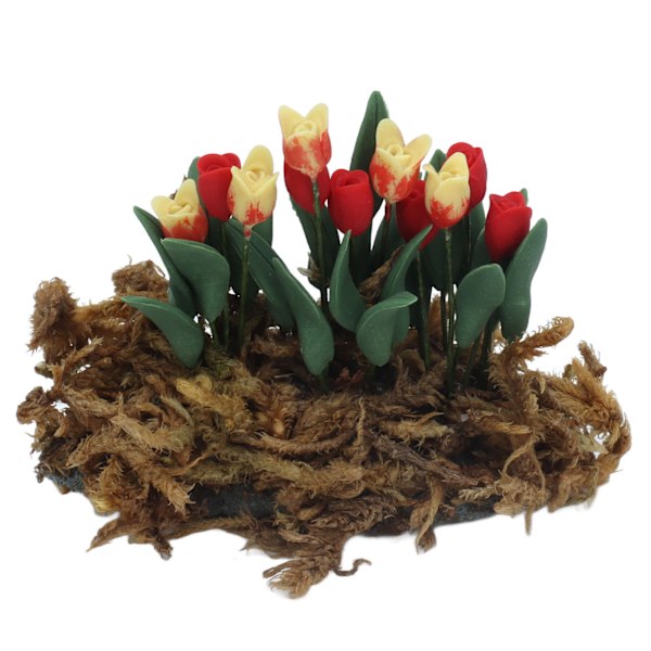 1:12 DIY Simulering Dukkehus Blomster Miniatyr Dukkehus Mose Plen Hage Scene Dekorasjon