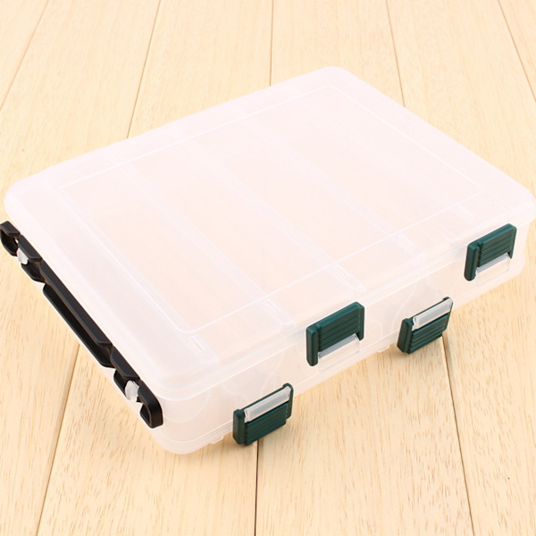 12 rom Fiskekoffert Lure Box Takle Tosidig oppbevaring Plast Stor