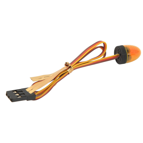 RC-bilens larmljus 5 ljuslägen Hög simulering Rund kompakt 10x15mm LED-varningsljus för 1/10 RC-bil Gul
