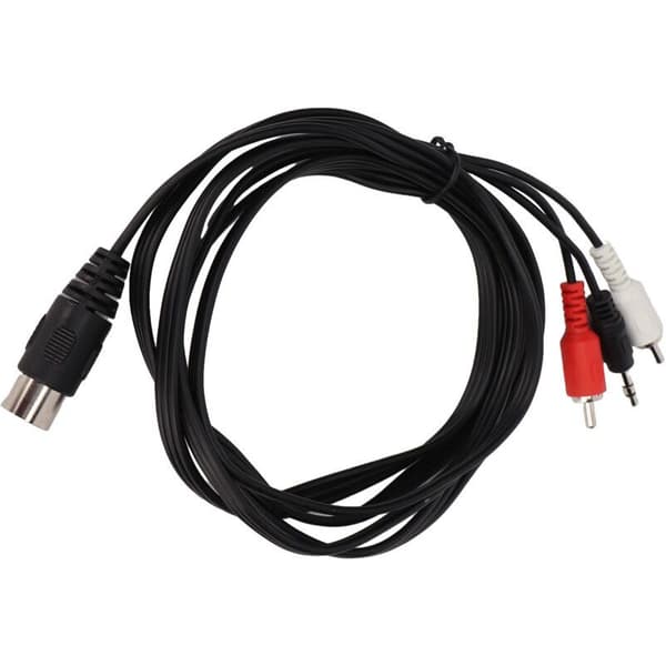 5-bens DIN til 3,5 mm Jack og RCA lydadapterkabel, universel forbindelse