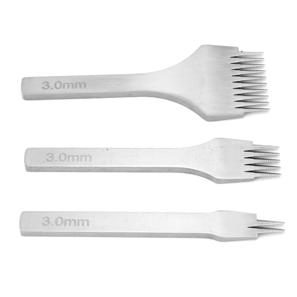 3 stk Håndarbeid Lær Pro Stitch 2.7/3.0/3.38/3.85mm Lær Meisel Hullstanseverktøy (3.0mm)