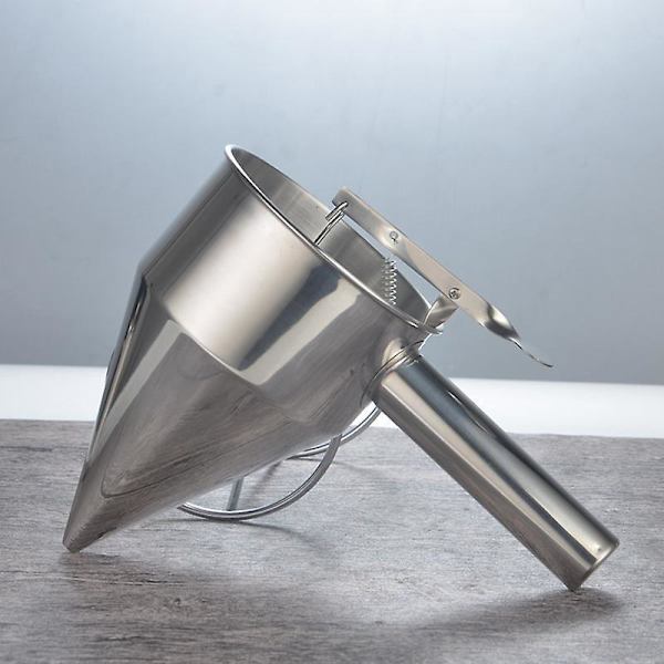 Pander Dispenser i Rustfrit Stål med Stativ - Nem Bagning og Dessertfremstilling