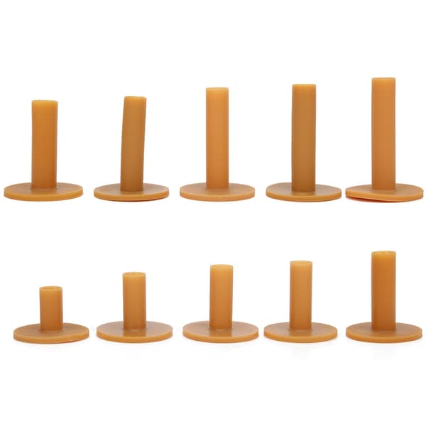 10 stk. Golftees af gummi, slidstærk golftrænerhjælp, teeholder, driving range, golftilbehør