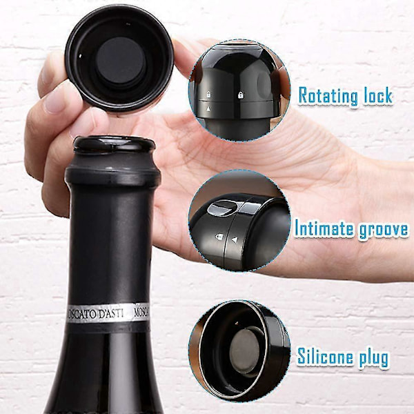 Champagne Prop Silikone Forseglet Vinflaske Prop Vin Champagne Tilbehør