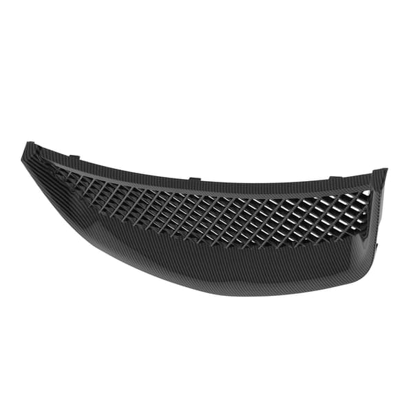 Frontfanger Mesh Grill Karbonfiberstil Grill Passer for Honda Civic 2/4 Dører 2001-2003