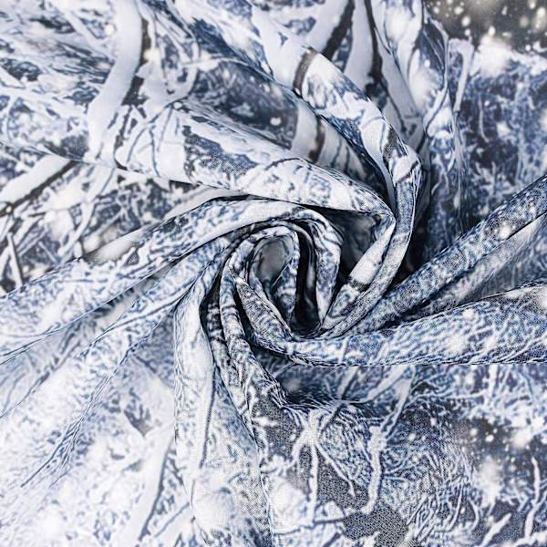 Vinter Solnedgång Snö Skog Gobeläng Landskap Vägghängande för Vardagsrum Sovrum Väggmålning Dekoration Fest Bakgrund