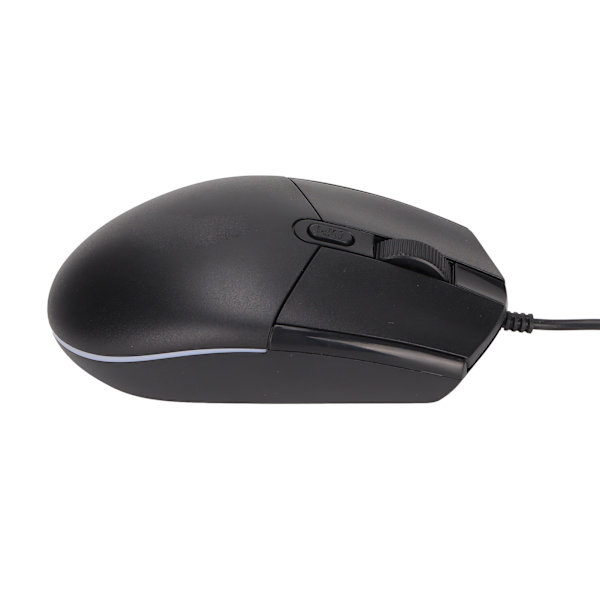 RGB Gaming Mouse 1600DPI High Fit RGB-baggrundslys Kompakt bærbar mus med ledning til kontorhusholdning