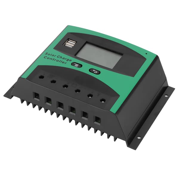 60A 12/24V Solar Charge Controller Dobbelt USB-port God varmeafledning Solpanel Intelligent Regulator