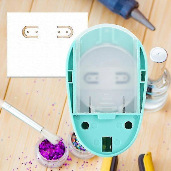 DIY Håndverk Calico Trykking Scrapbook Hull Øredobber Kort Hullkutter