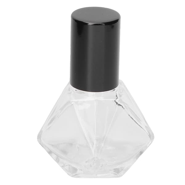 Rollon påfyllbar parfymeflaske tomme aromaterapi rollerflasker for essensielle oljer 8ml (svart lokk)