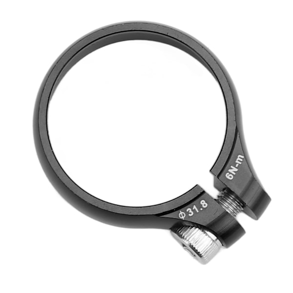 G-500 Sadelstolpsklämma Cykel Aluminium Sadelstolpsklämma 31,8 mm Ultralätt för landsvägscyklar Svart