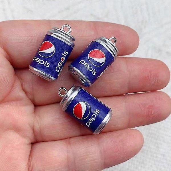10 stk. 3D Coca-Cola flaskeformede harpiksvedhæng til smykkefremstilling DIY øreringe og armbåndstilbehør1