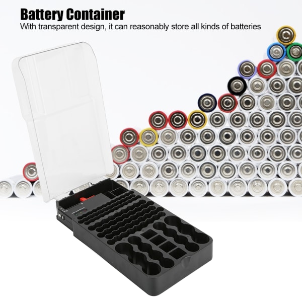 Multi 104 galler 3 lampor Case Organizer Container Box med batteritestare