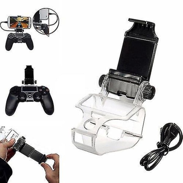 Klips til mobiltelefonholder til PS4-controller - Kompatibel med Android-telefoner