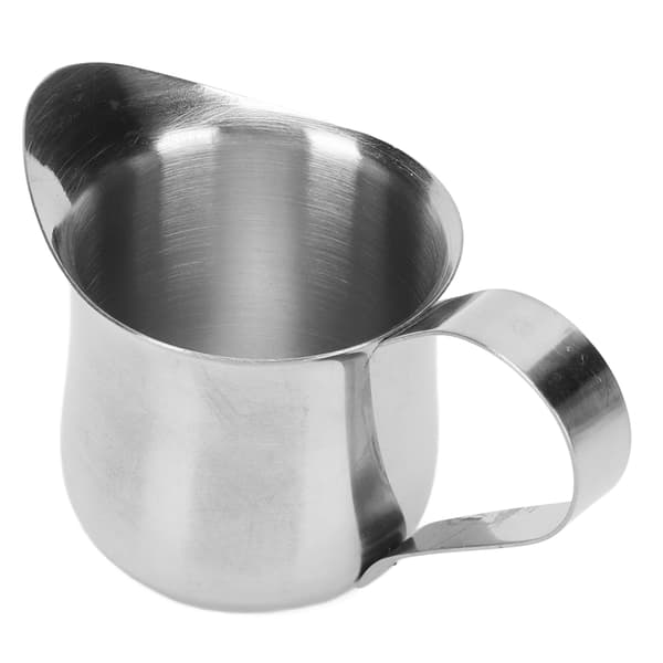 Mælkeskummerkande i rustfrit stål Ergonomisk mælkeskummerkande Kande til kaffe 2 oz