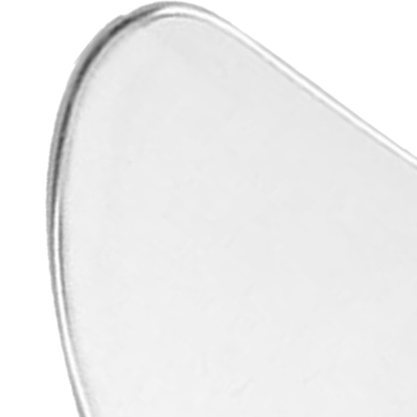 Guasha Board for Body Face 304 Rustfritt stål Metall Hjerteformet Massasje Skrapeplate Kun Guasha Board