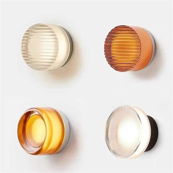 2 LED Væglamper Stue Moderne LED Stribet - Amber