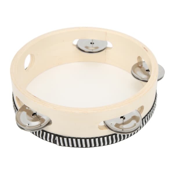 Opetuksellinen käsitamburiinirumpu - 154 mm, polyesteri, selkeä ääni