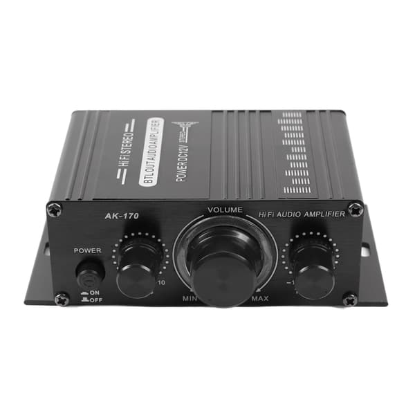 Bil Ljud Effektförstärkare Dubbel Kanal USB SD-kort AUX Bluetooth Stereo Mini Förstärkare 12V