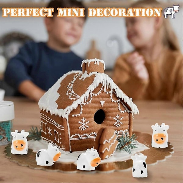 Mini lehmäpatsas, hartsi, lehmä, miniatyyri, eläinpatsas, tee-se-itse-askartelu