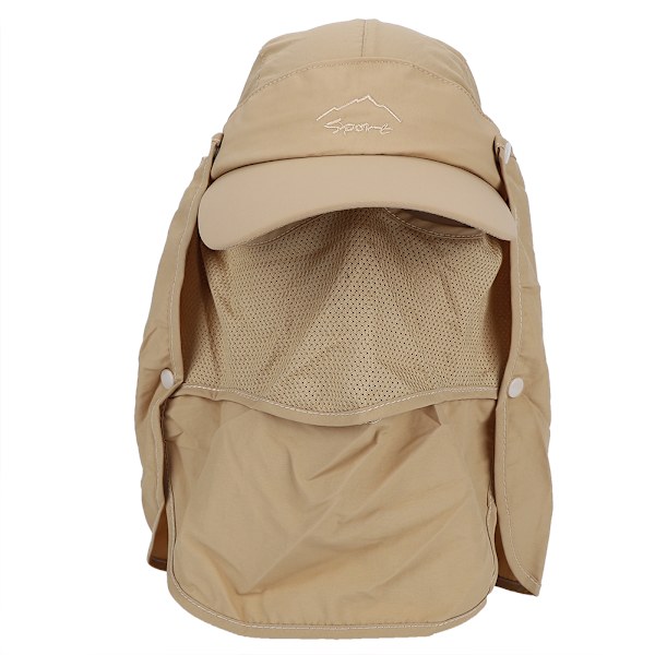 UPF 50+ aurinkosuojakorkki UV-suojalla Leveälierinen ulkoilukalastus aurinkosuojakorkki matkustamiseen, patikointiin, veneilyyn, puutarhanhoitoon (Khaki Free Size)
