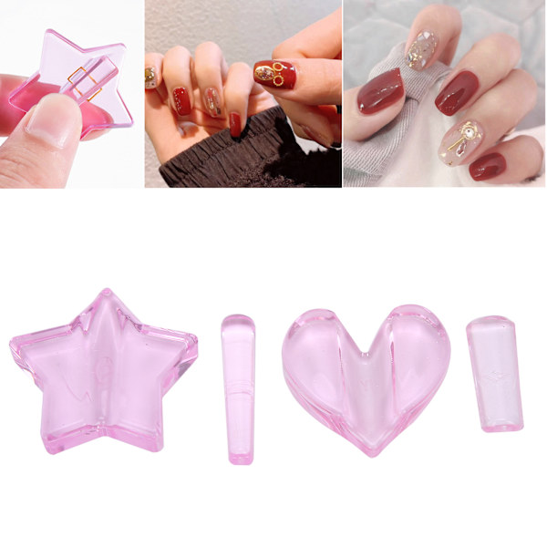 Neglepræget form Stjerne Hjerteform Nail Art Metalramme Bøjningsforme Manicureværktøj