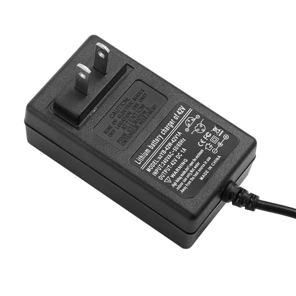 42V1A Strømforsyning Batteriladeradapter For Smart Balansebil Scooter 100-240V (US-plugg)