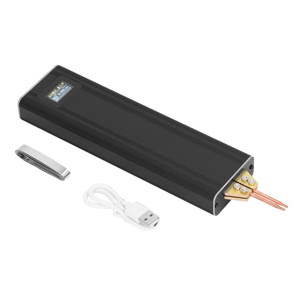 Punktsvets 80 nivåer justerbar bärbar kit Mini handhållen LCD-display DIY svetsmaskin för 18650 litiumbatteri