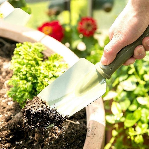 Bend-Proof Hagespade 10 Karbonstål Hagespade Rustbestandig PE Ergo-grep Luking, Flytting av a
