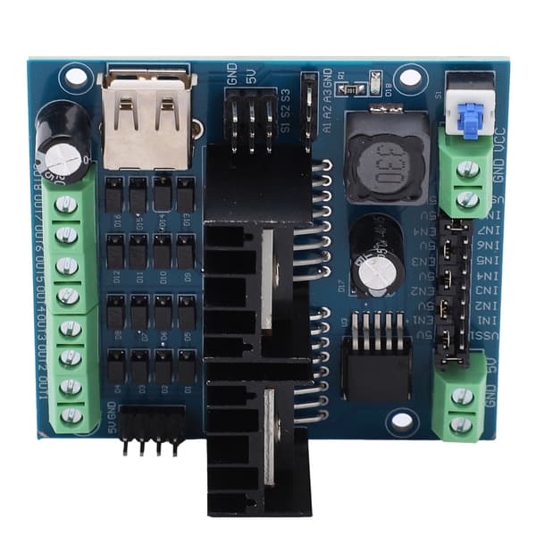 L298N Drivermodul 4-kanals Smart Auto Motor Driving Board Elektronisk Komponent