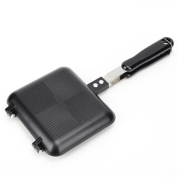 Sandwichgrill i Aluminiumlegering, Dubbelsidig, Icke-klibbig, för Frukost