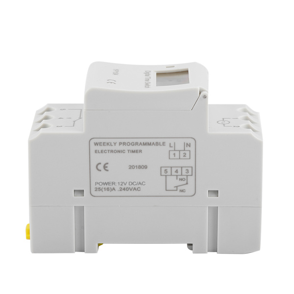 16A Digital LCD Strömbrytare Programmerbar Relä Timer (DC12V)
