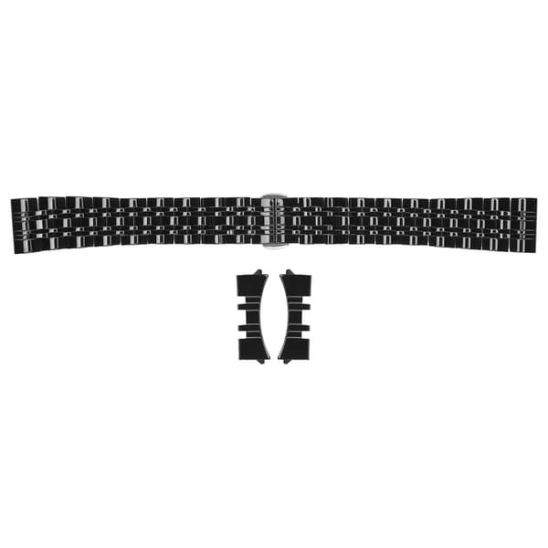 Urrem Sort Professionel Flad Urarmbåndsrem Udskiftning Urrem Tilbehør 18mm / 0.71in