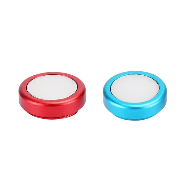 2 STK Silikone Gel Knap Beskyttelseshætte til Switch Spillekonsol Joystick (BlåRød)