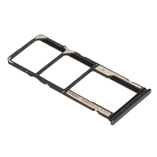 Dobbelt SIM-kortbakke Plast SIM-kortbakkeholder med kortstift til Xiaomi Redmi Note 10 Black