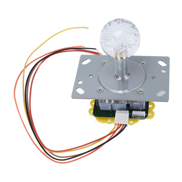 Arkadjoystick med färgglad ljuskänslig arkadjoystick med 5P-kabel kristallkula för spelautomat Cool Running