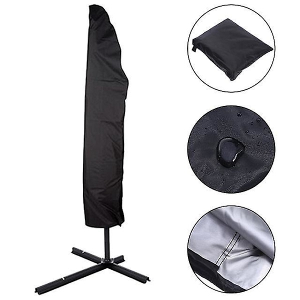 265cm Parasoll Trekk Vanntett Beskyttende Trekk til Parasoll 265cm*40cm(Topp)*70cm(Midten)*50cm(Bunn) pakkestørrelse: 30*20cm