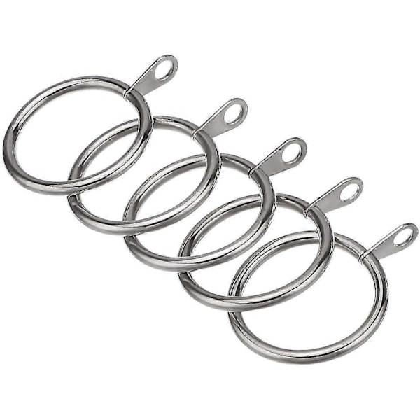 40 st Metall Gardinringar kompatibla med Gardiner och Stänger, Hängande Glidande Öljettering 32 mm Innerdiameter