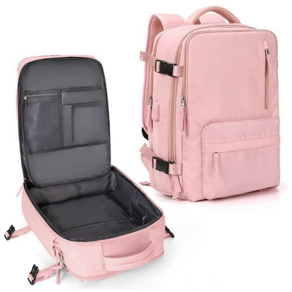 Suurikokoinen matkakassi, toilettilaukku, reppu pinkki