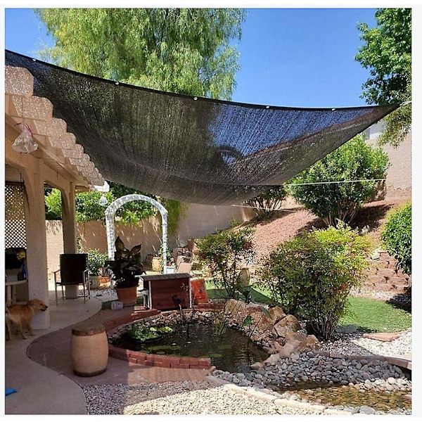 Skuggnät Förstärkt Förtjockat Skuggsegel, Växthus Vindtätt Nät med Öljetter, för Växtskydd/Växthus/Trädgård/Pergola (3x6m)