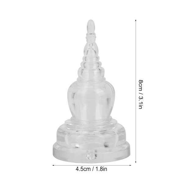 Akryl Buddhist Temple Stupa Tower Statue - Buddhistisk dekor