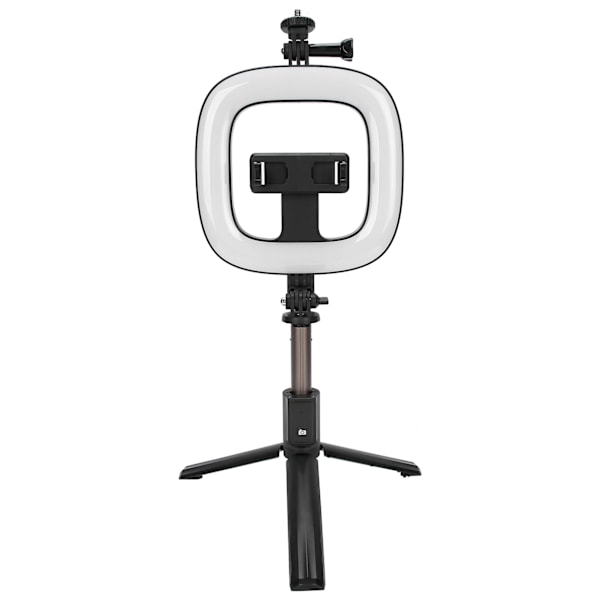 Trådlös Bluetooth Selfie Stick Fyll Ljus Stativ Skrivbord Selfie Stick Fällbart Stativ Stativ