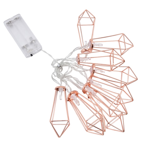 Fairy Lights Strenge 10 LED Perler 1,5m Indendørs Rum Strenge Lys Dekoration Rose Guld til Sovesal Stue