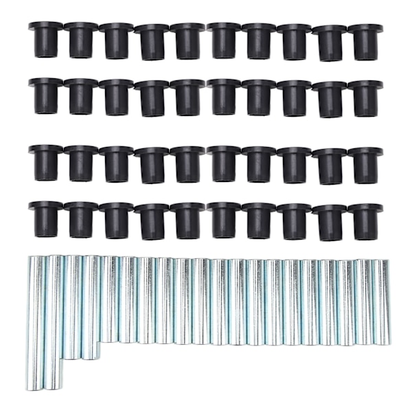 60PCS Kontrollarmsbussningsats 7501097 Svart Lågt Slitage Ersättning för Polaris Ranger XP 800 2010‑2014