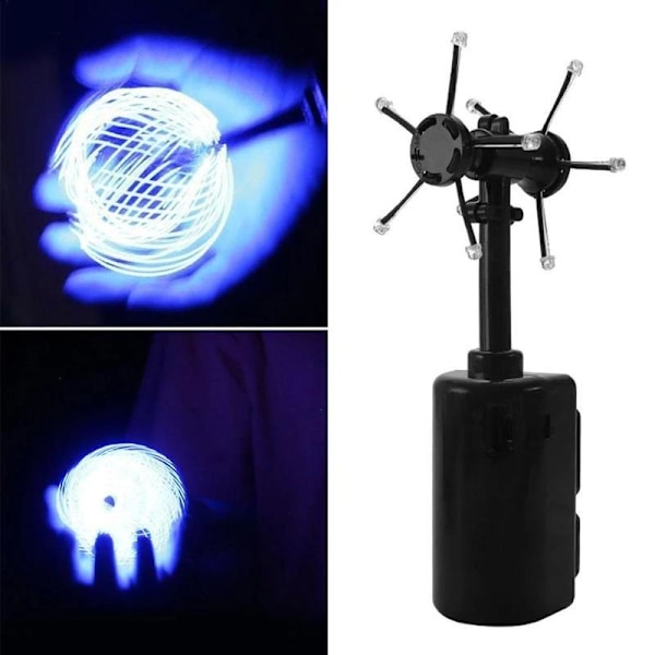 LED Flash Balls Toy Luminous Rotating Floating Toy Spiral Pill Electric Toy Adjustable Spiral Pill Generator