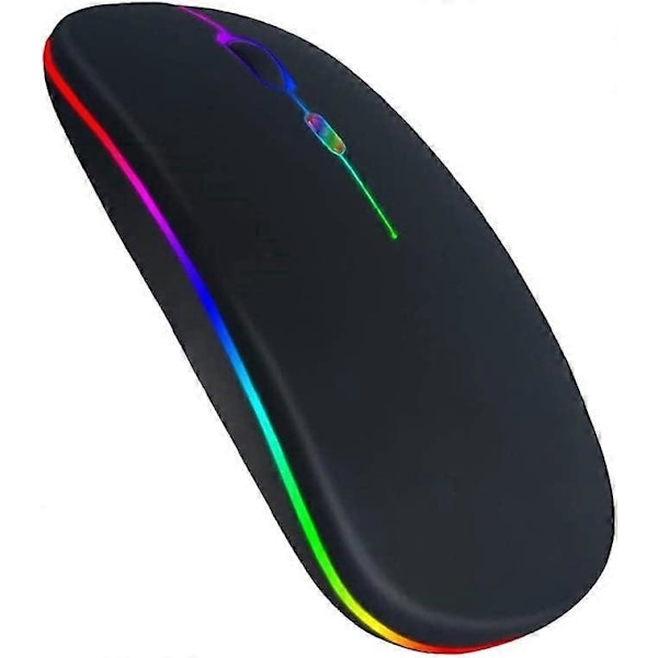 LED Trådløs Mus Bluetooth Mus, Genopladelig LED Dual Modes Trådløs Mus